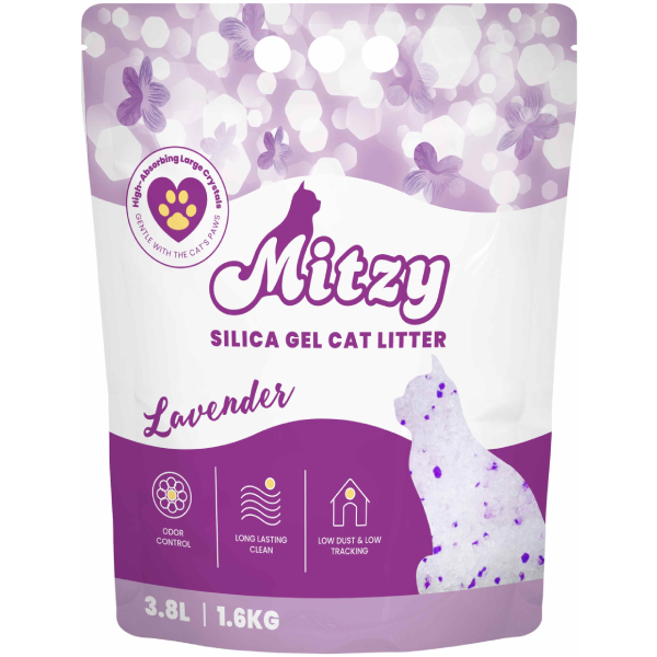 Nisip pentru litiera cu lavanda Mitzy 3.8 L - Animax
