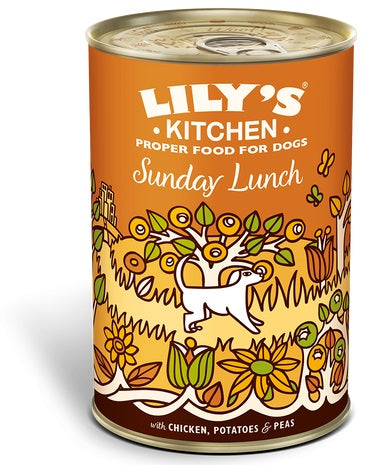 LILY'S KITCHEN Sunday Lunch Conserva pentru caini, cu pui si cartofi 400g