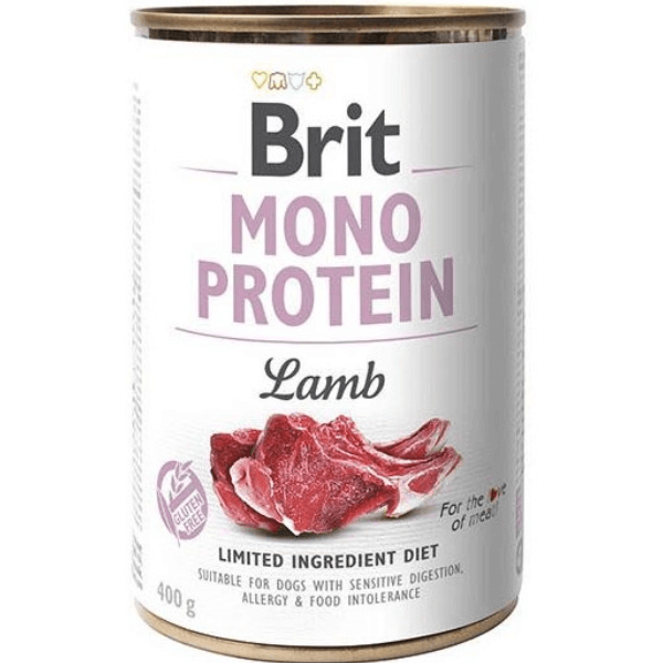Hrana umeda pentru caini Brit Care Mono Protein Miel 400g - Animax