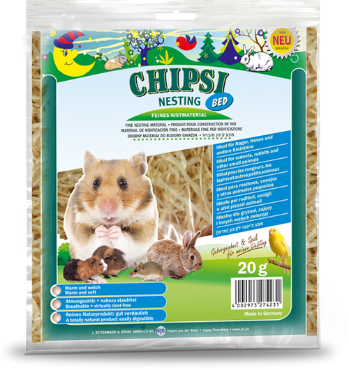 Asternut pentru Rozatoare Chipsi Nesting Bed 20g - Animax