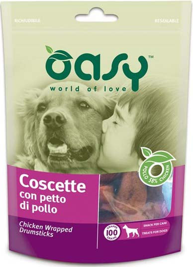 OASY Delicatese pentru caini Copanele de Pui 100g