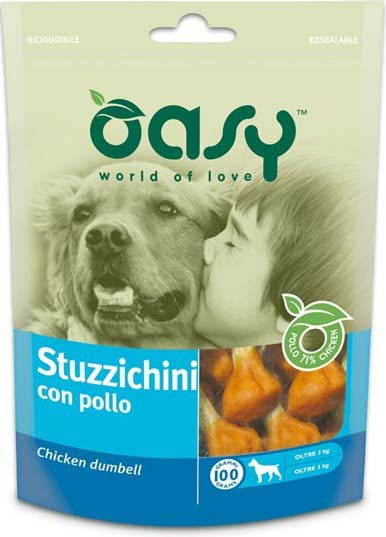OASY Delicatese pentru caini Os cu Pui 100g 