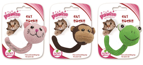 PAWISE Jucarie pentru pisici Cap de Animal cu Iarba Pisicii, diverse modele,12cm