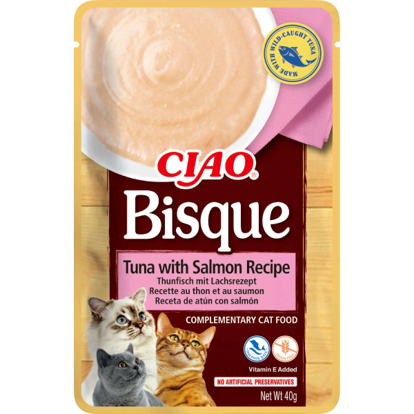 Hrana umeda pentru pisici Ciao Cat Piure Ton&Somon 40g - Animax