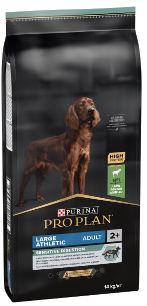 PRO PLAN Atletic, Talie Mare, cu digestie sensibila, cu Miel