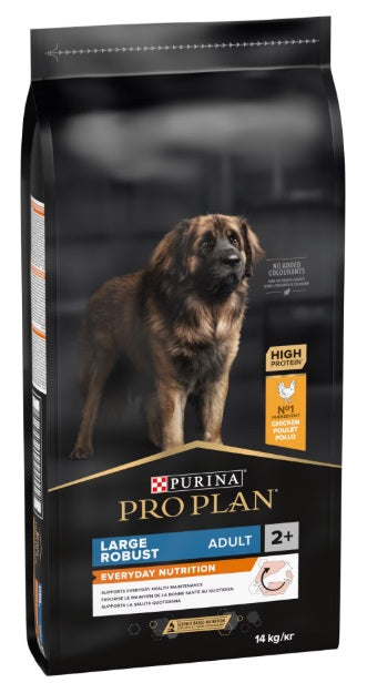PRO PLAN® EVERYDAY NUTRITION Adult, bogat în pui, talie mare robustă, hrană uscată pentru câini, 14kg