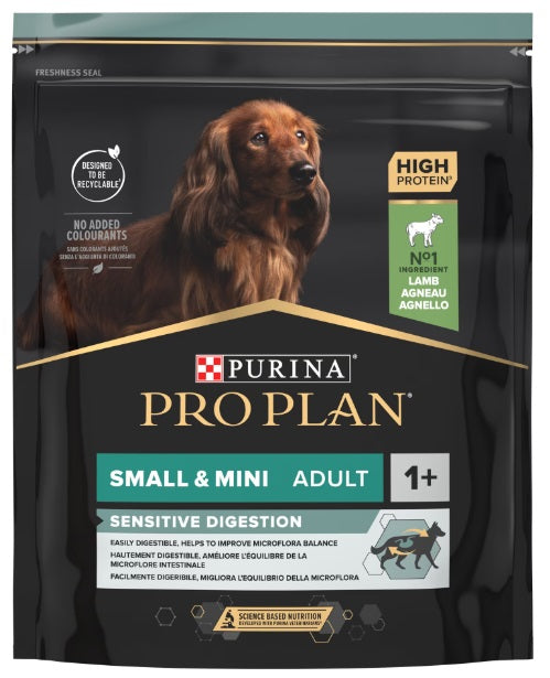 PRO PLAN Hrana uscata SENSITIVE DIGESTION caini Adult Small&Mini, cu Miel