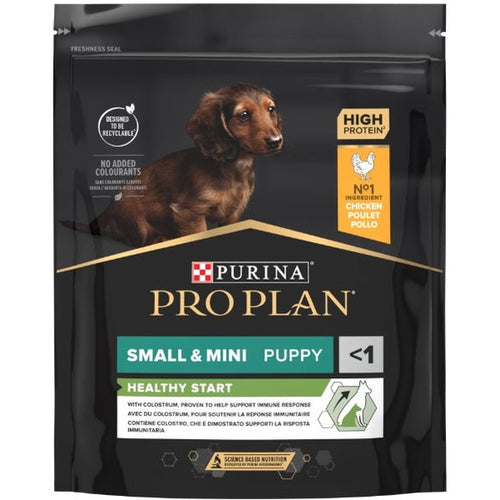 PRO PLAN® HEALTHY START Junior, bogat în pui, talie mică și foarte mică, hrană uscată pentru puii de câine, 700g