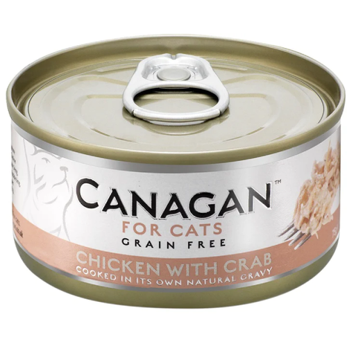 Hrana umeda pentru pisici Canagan Cat Pui&Crab 75g - Animax