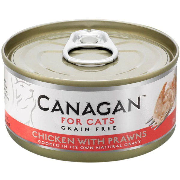 Hrana umeda pentru pisici Canagan Cat Pui&Creveti 75g - Animax