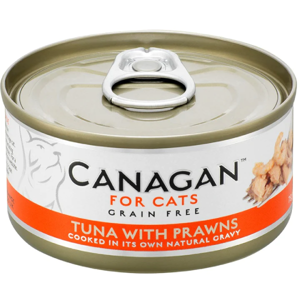 Hrana umeda pentru pisici Canagan Cat Ton&Creveti 75g - Animax