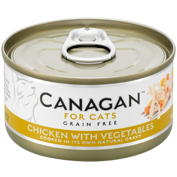 Hrana umeda pentru pisici Canagan Cat Pui&Legume 75g - Animax