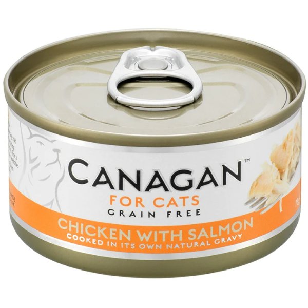 Hrana umeda pentru pisici Canagan Cat Pui&Somon 75g - Animax