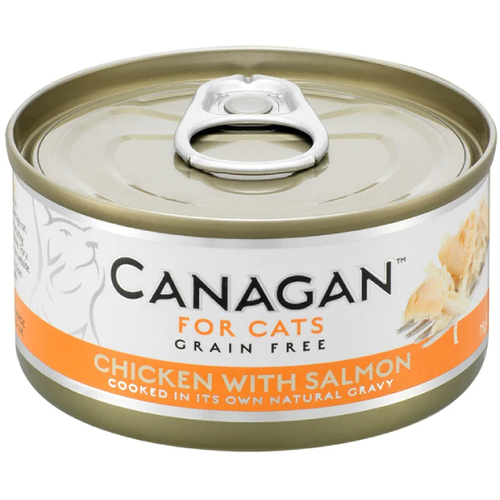 Hrana umeda pentru pisici Canagan Cat Pui&Somon 75g - Animax