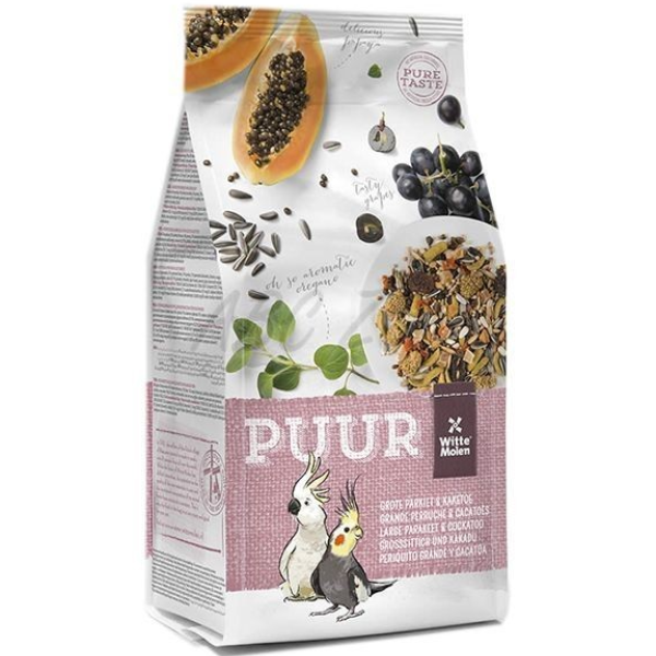 Hrana completa pentru nimfe si cacadu Witte Molen Puur 2kg - Animax