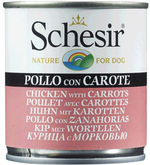 SCHESIR Conserva pentru caini, cu Pui si morcovi 285g