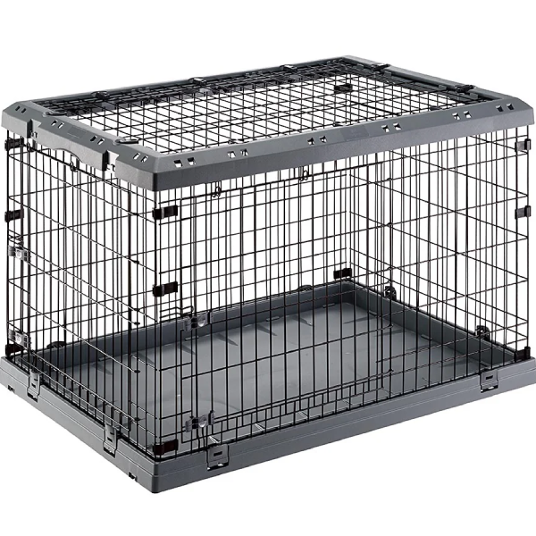 Cusca pliabila pentru caini Ferplast Superior Black 90 92 x 58,5 x h 62,5 cm