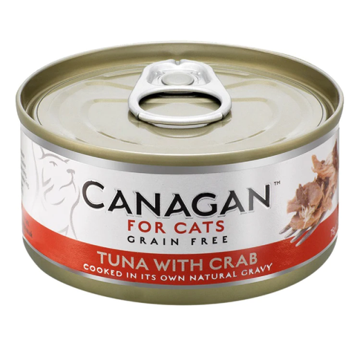 Hrana umeda pentru pisici Canagan Cat Ton&Crab 75g - Animax