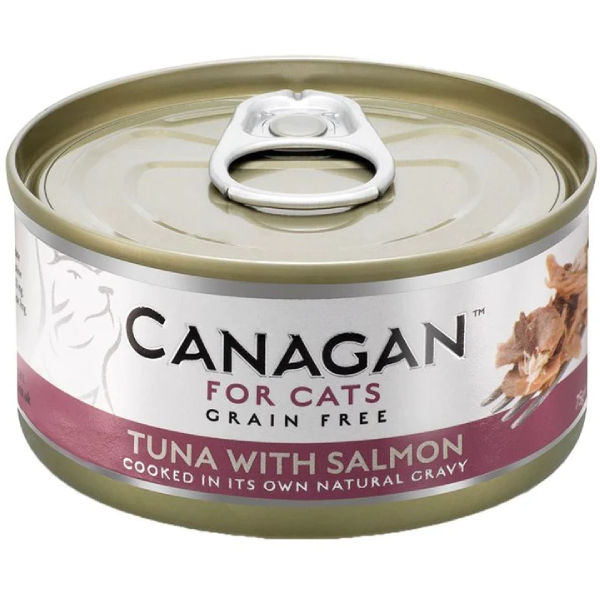 Hrana umeda pentru pisici Canagan Cat Ton&Somon 75g - Animax