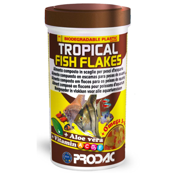 Hrana uscata pentru pesti Prodac Tropical Fish Flakes 1200ml 200g - Animax