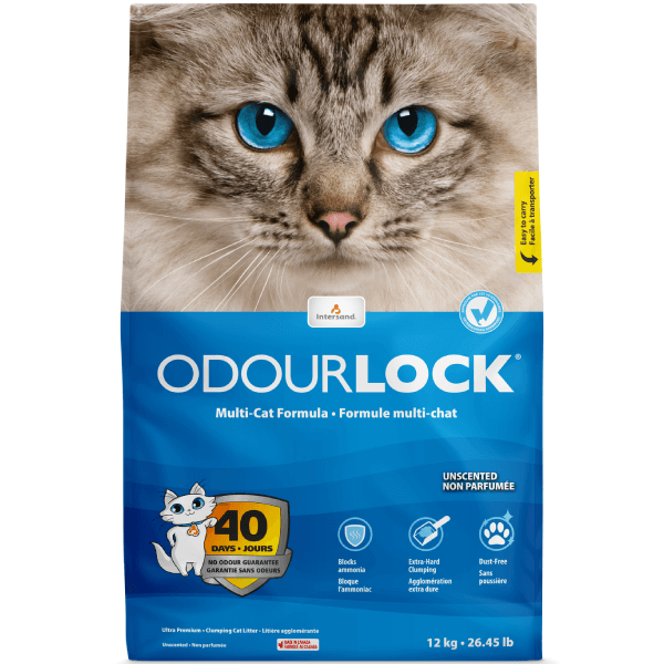Nisip pentru litiera Intersand Odourlock Unscented 12 kg - Animax