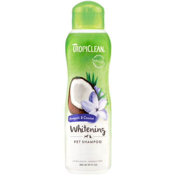 Sampon pentru caini si pisici Tropiclean Whitening 355ml - Animax