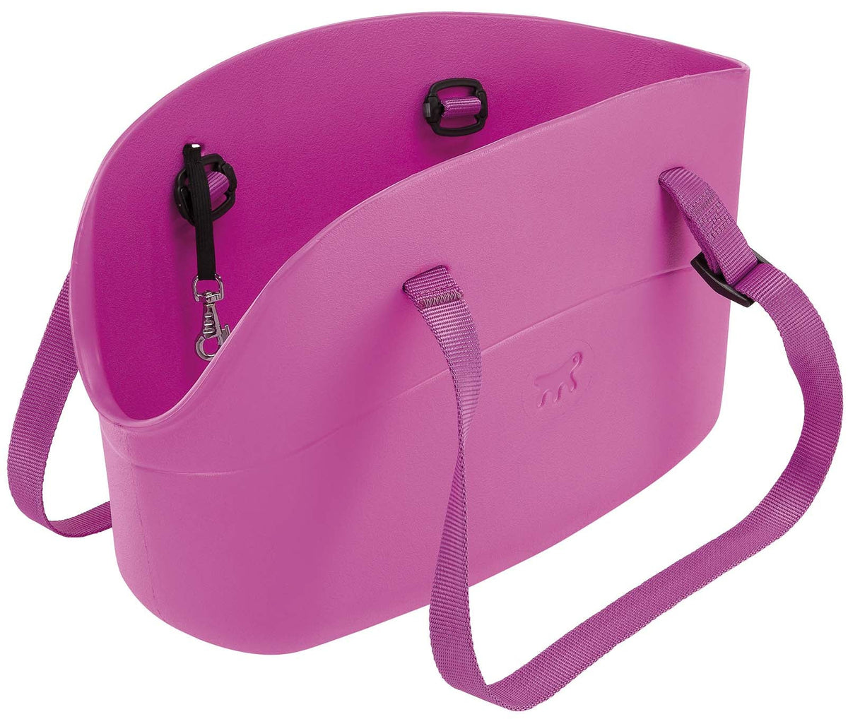 WITH-ME Geanta de transport pentru caini de Talie Mica, Violet, L 21,5x43,5x27cm