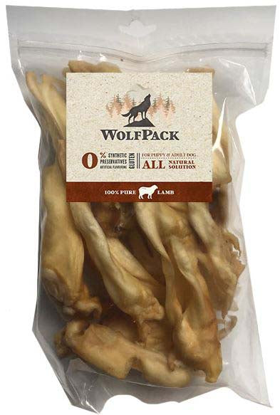 WOLFPACK Recompensa pentru caini Urechi de Miel 250g