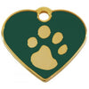 Medalion Inima Labute S Gold-Green