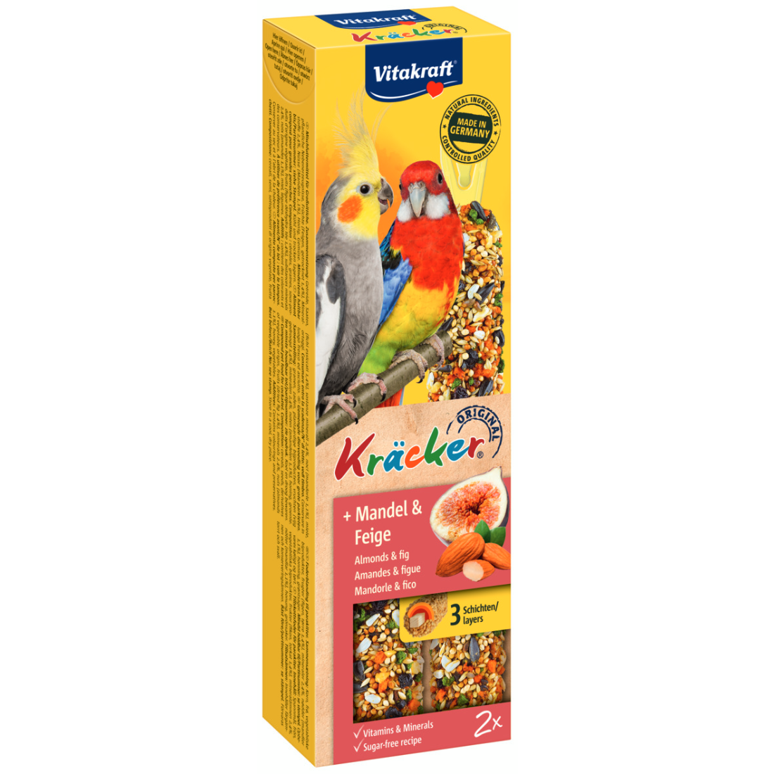 Baton pentru nimfe Vitakraft Kracker Migdale 180G - Animax