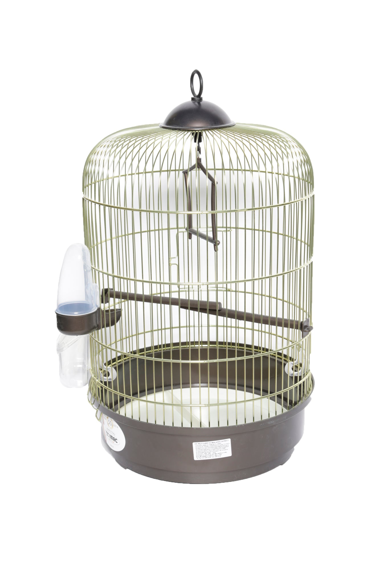 Colivie pentru pasari Imac Milly Clopot 33x48cm Aurie-Antracit - Animax