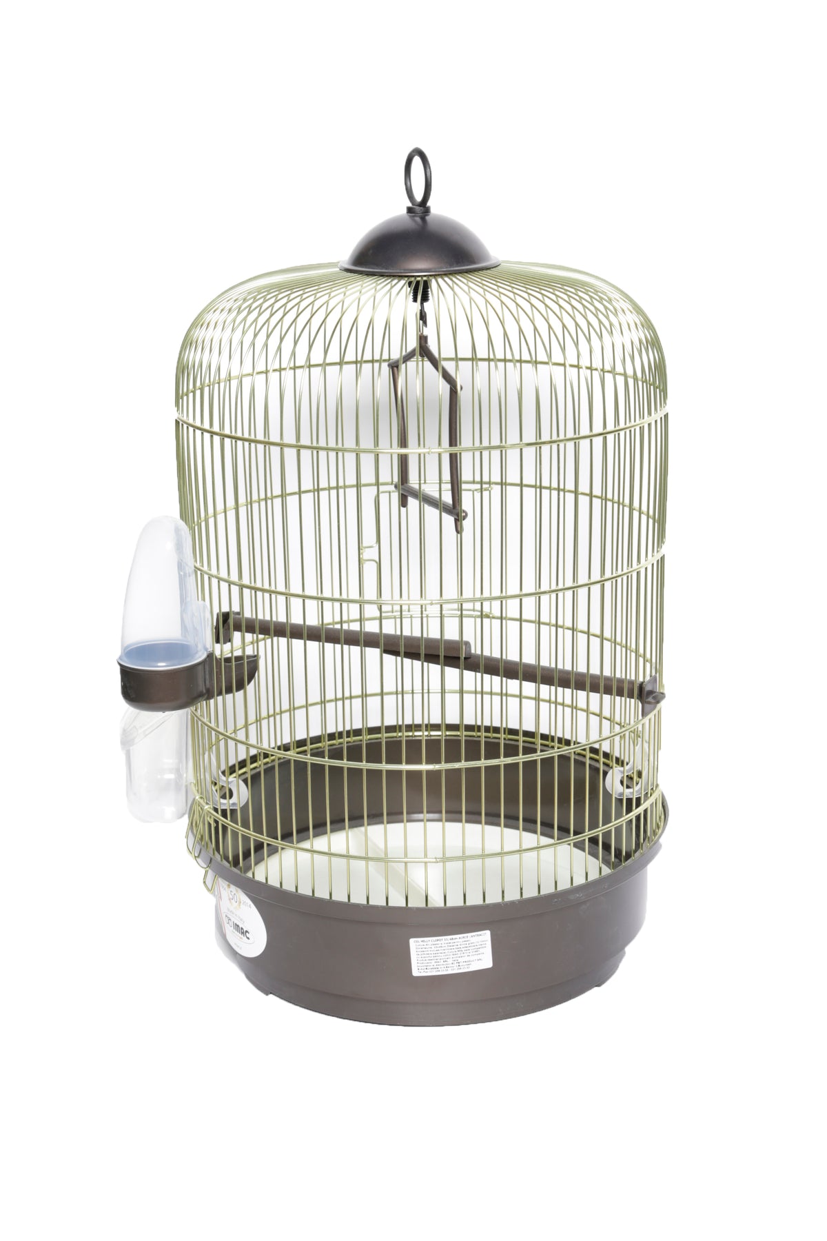 Colivie pentru pasari Imac Milly Clopot 33x48cm Aurie-Antracit - Animax