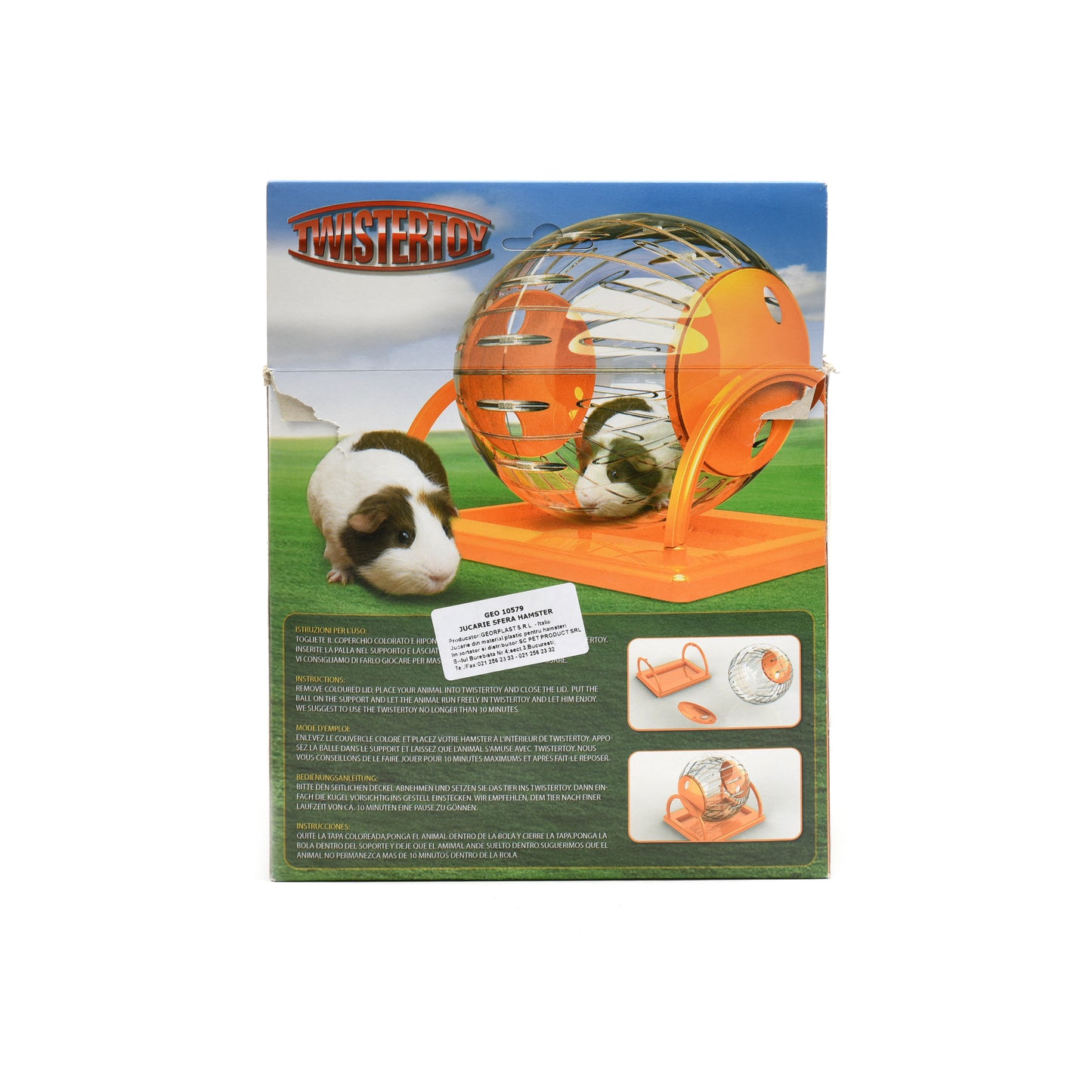 Jucarie sfera pentru hamsteri Geo Twistertoy 18.5 cm - Animax