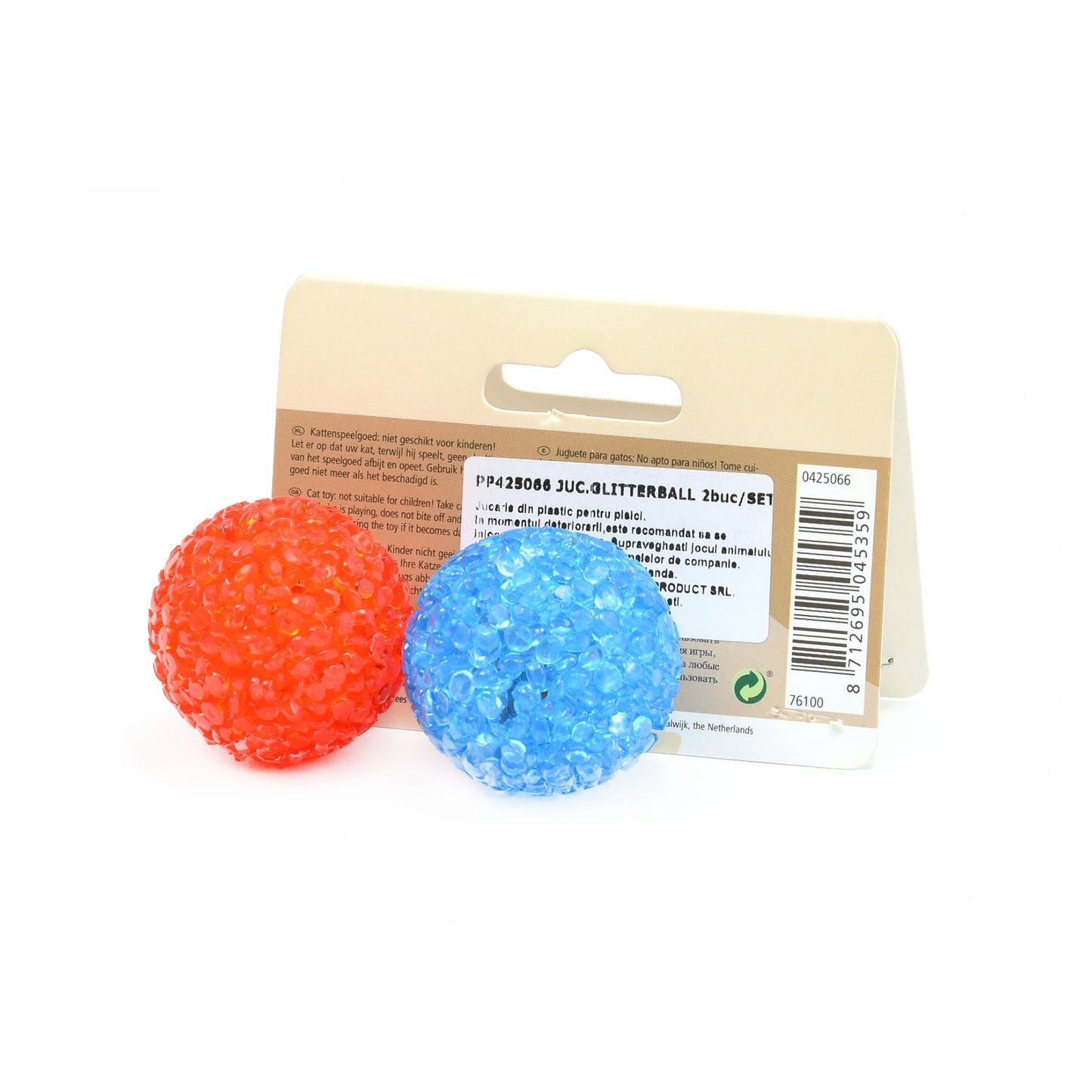 Jucarie pentru pisici Beeztees Glitterball 2buc-set - Animax