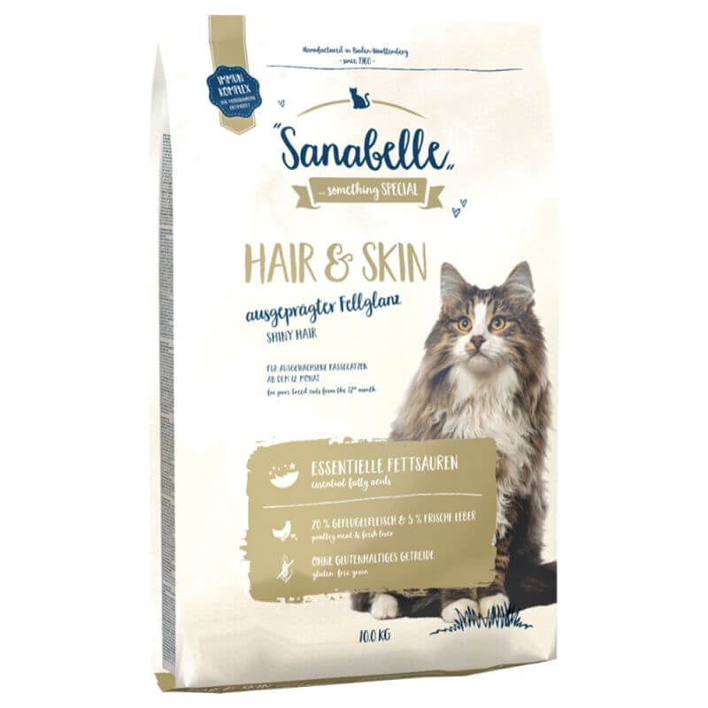 Hrana uscata pentru pisici Sanabelle Hair and Skin 10 kg - Animax