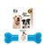 Os din plastic pentru caini Geo 16x5cm - Animax