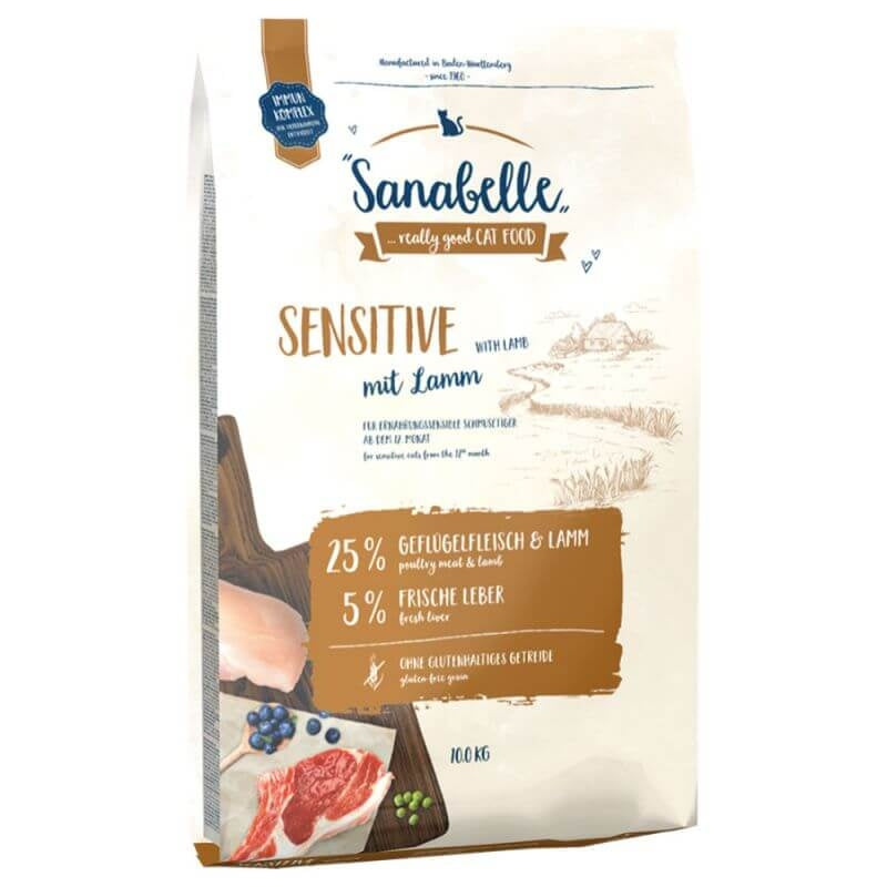 Hrana uscata pentru pisici Sanabelle Sensitive cu miel 10 kg - Animax