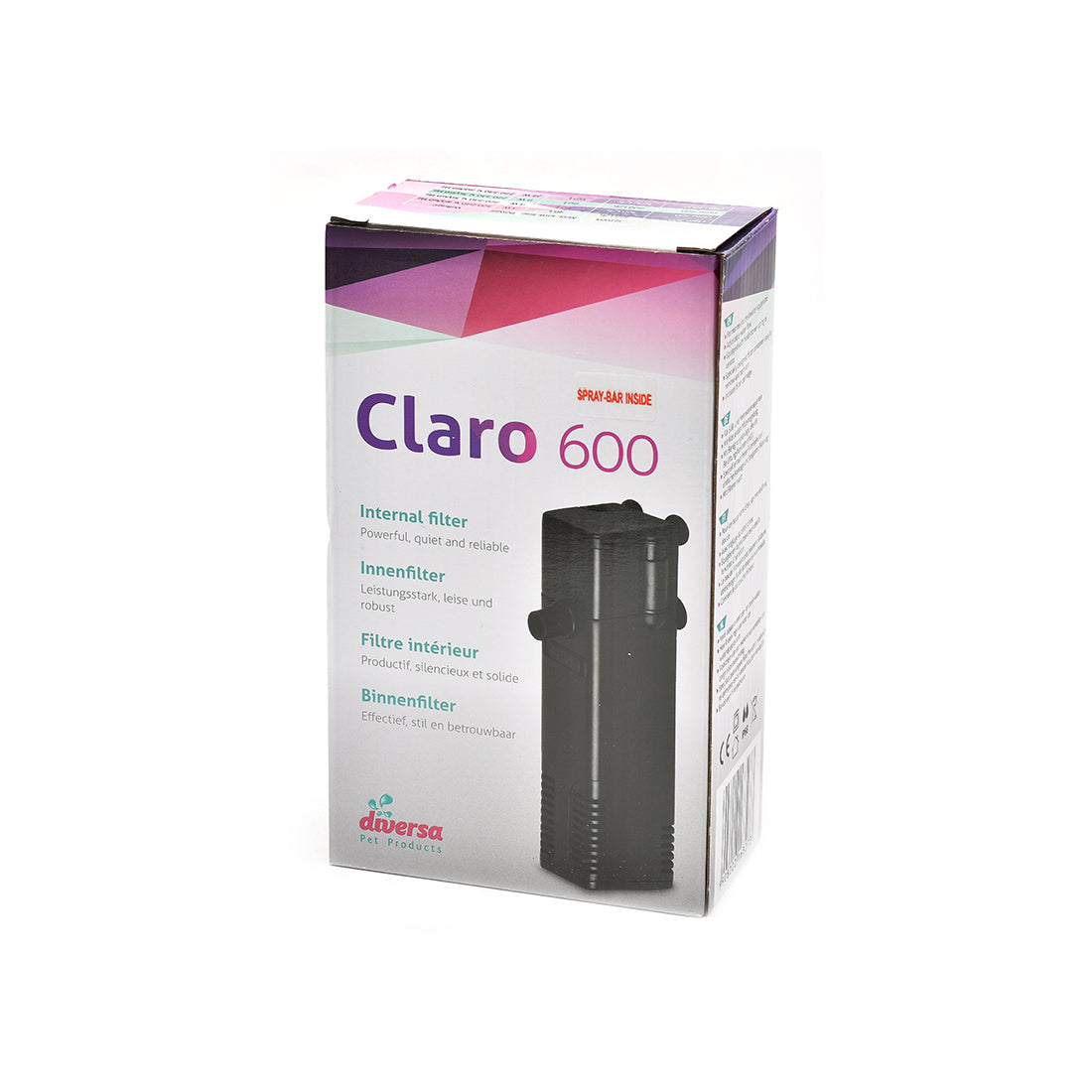 Filtru intern pentru acvariu Diversa Claro 600 80L - Animax