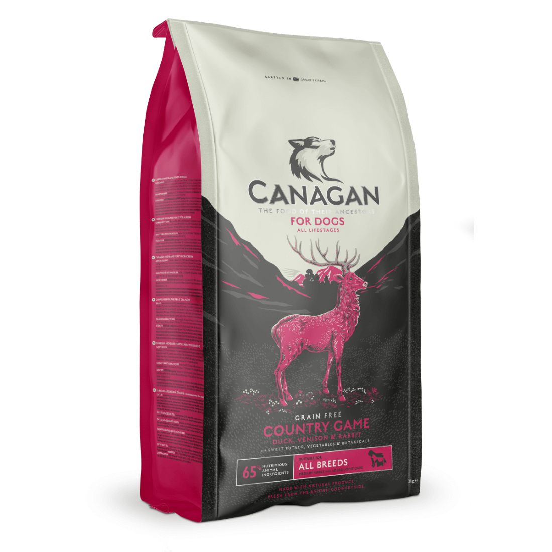 Hrana uscata pentru caini Canagan Grain Free Adult Vanat 12kg - Animax