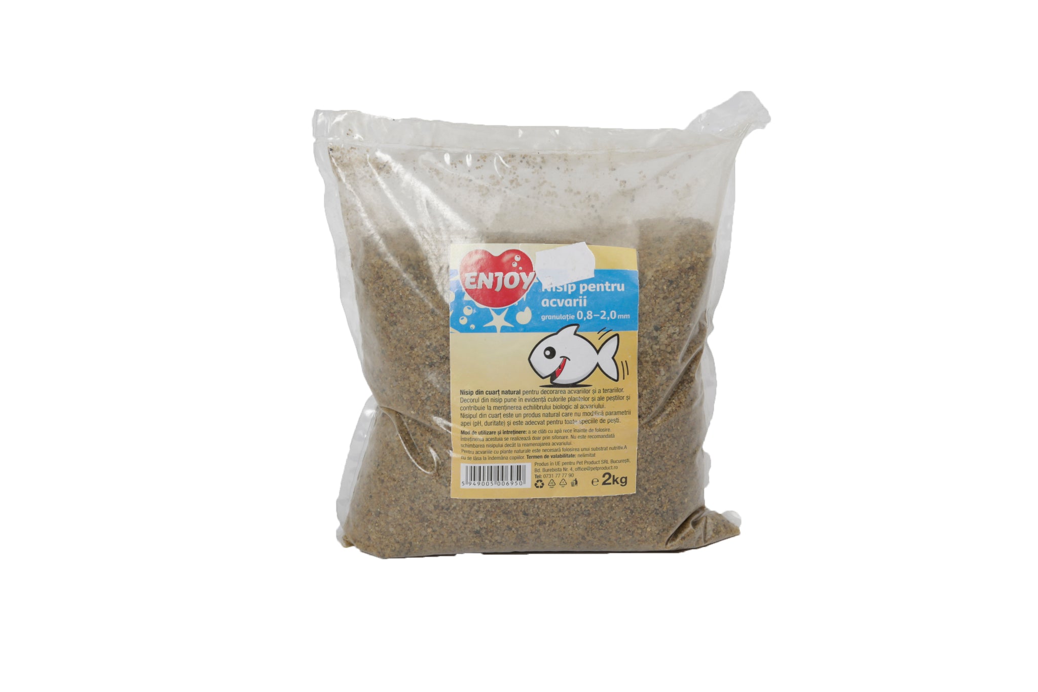 Nisip pentru acvariu Enjoy 0.8 - 2 mm 2kg - Animax