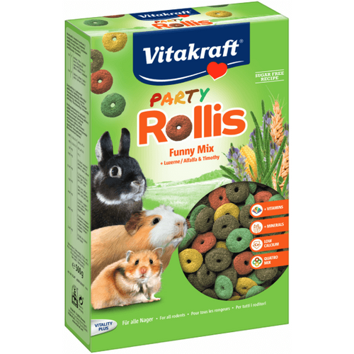 Recompense pentru rozatoare Vitakraft Rollis Party Snack 500g - Animax