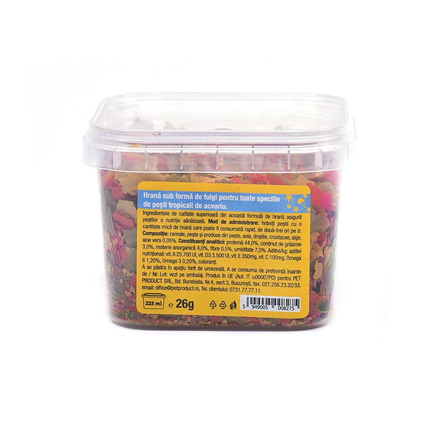 Hrana pentru pesti Enjoy Fulgi Tropicali 26 gr-225 ml - Animax