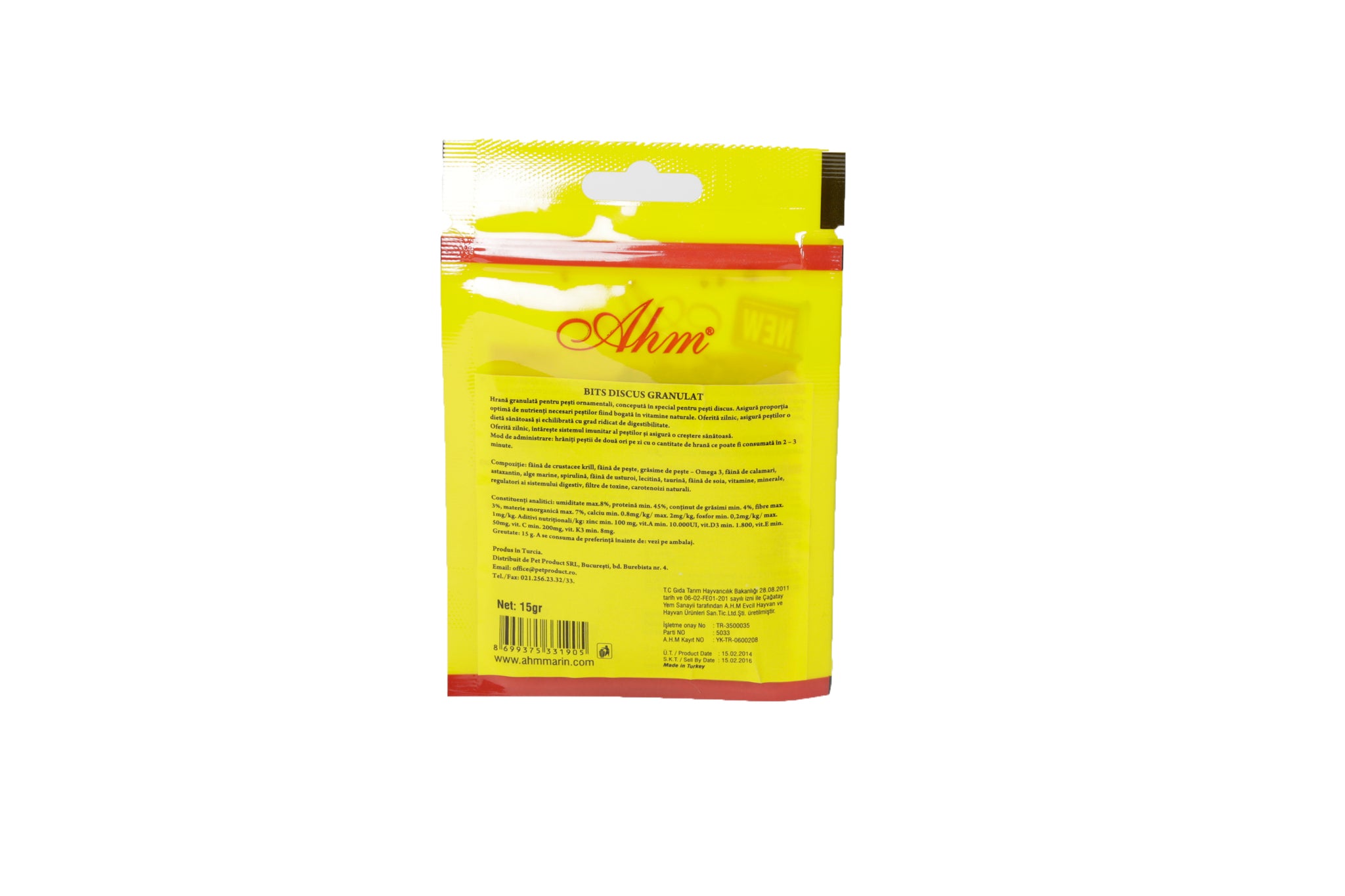 Hrana pentru pesti Ahm Discus Granule 15gr - Animax