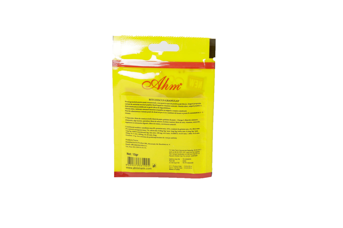 Hrana pentru pesti Ahm Discus Granule 15gr - Animax