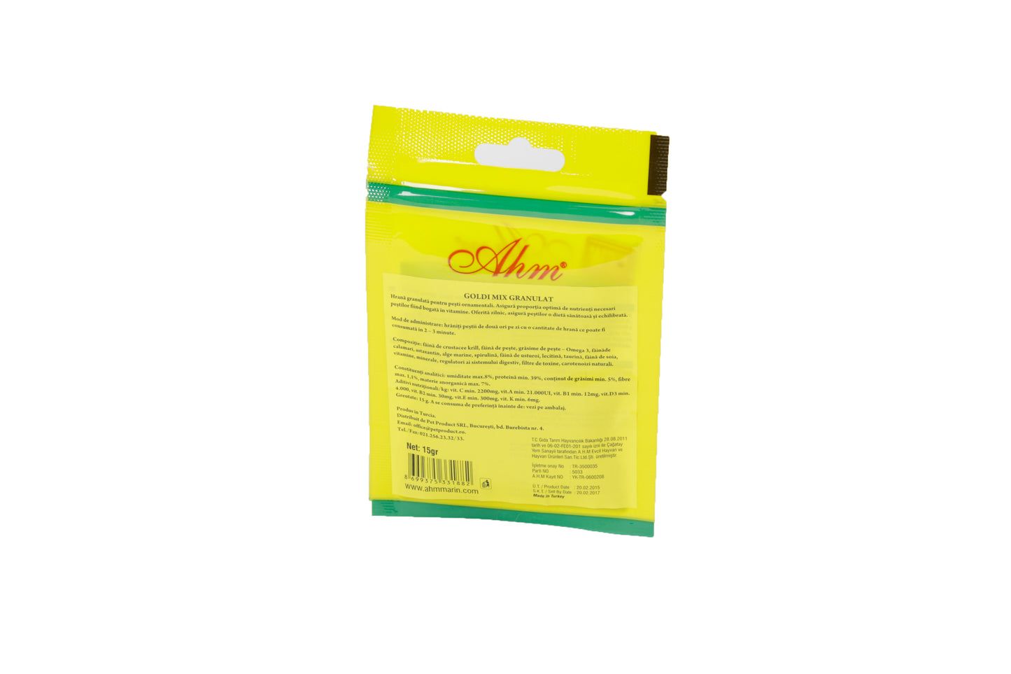 Hrana pentru pesti Ahm Aurii Granule 15gr - Animax