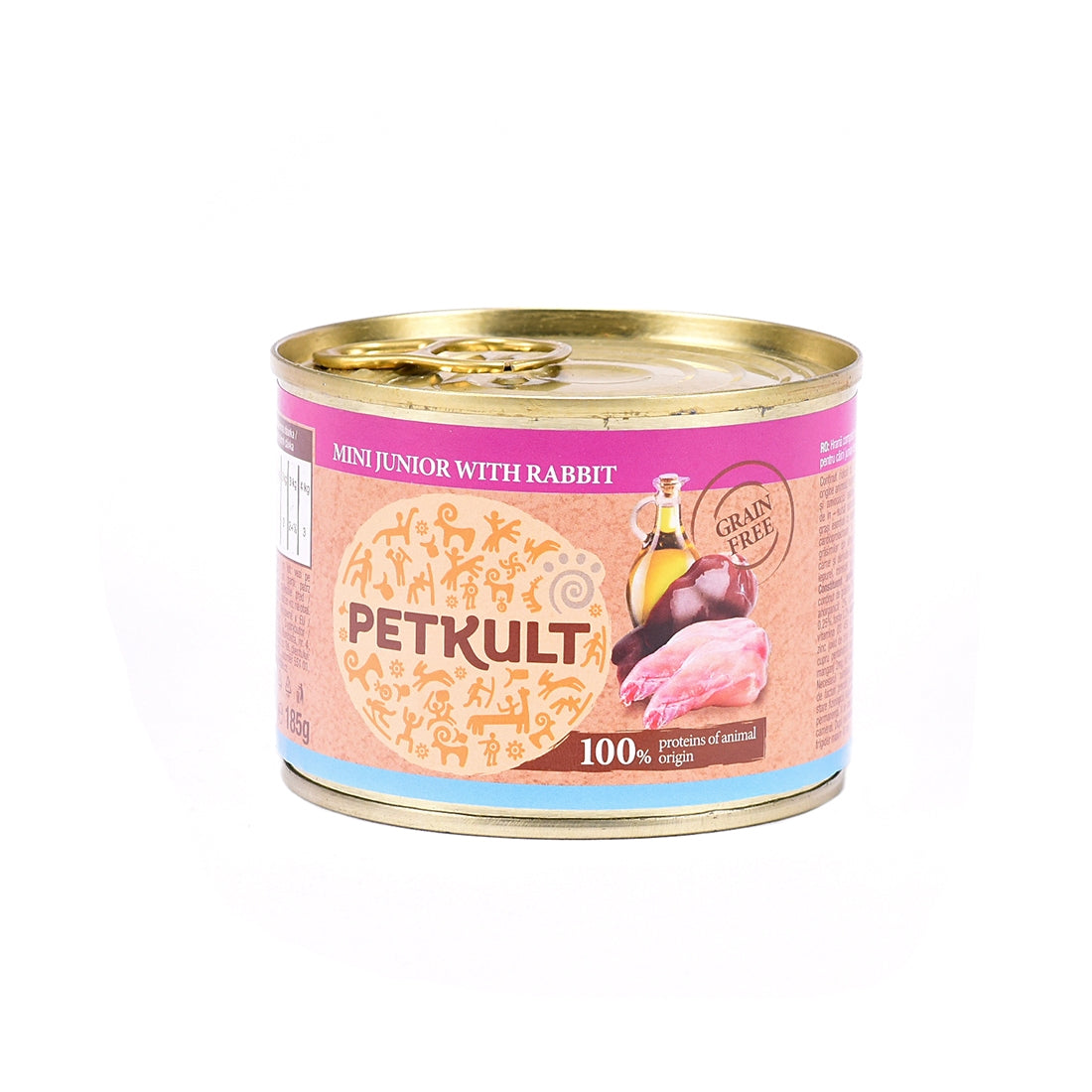 Hrana umeda pentru caini Petkult Mini Junior cu iepure 185 g - Animax