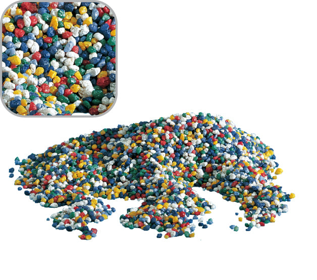 Pietris decorativ pentru acvariu Multicolor 4mm 1kg - Animax