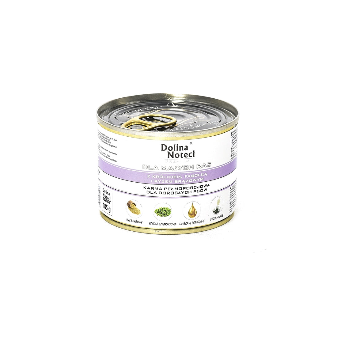 Hrana umeda pentru caini Dolina Noteci Mini cu iepure si fasole 185gr - Animax