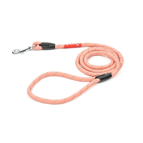 Lesa roz sport reflectorizanta pentru caini Enjoy 0.6x120 cm - Animax