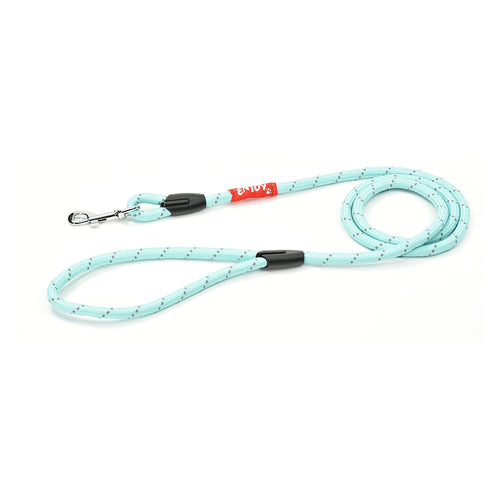 Lesa turcoaz sport reflectorizanta pentru caini Enjoy 0.6x120 cm - Animax
